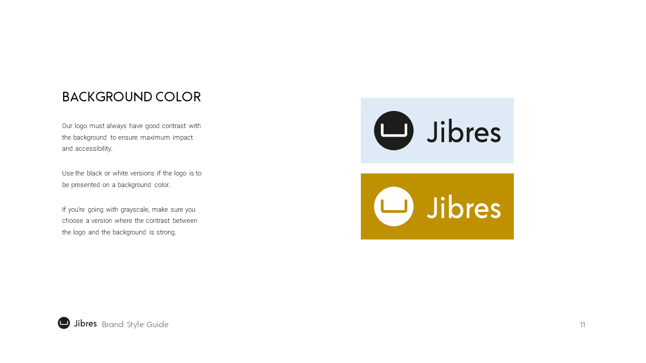 Jibres Logo Style Guide Page11